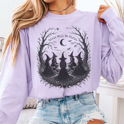 Girls Will Be Girls Halloween Long Sleeve