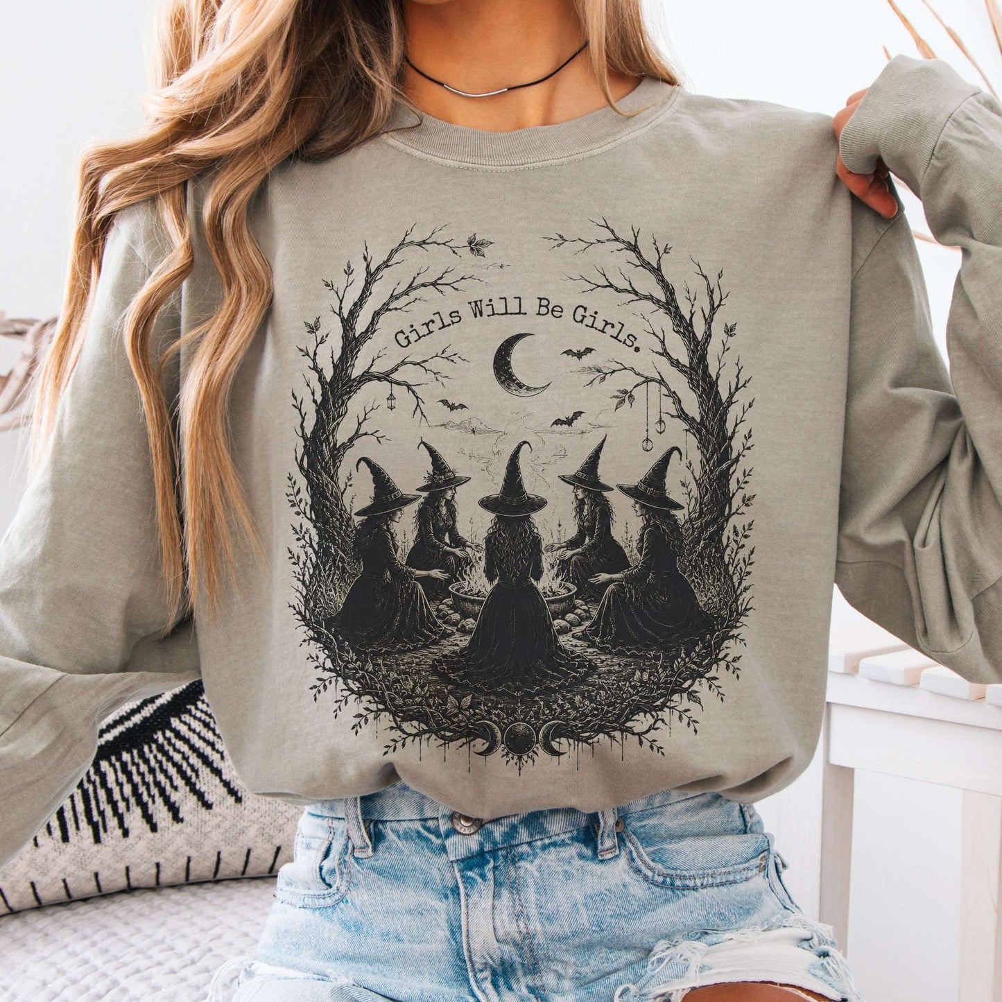 Girls Will Be Girls Halloween Long Sleeve