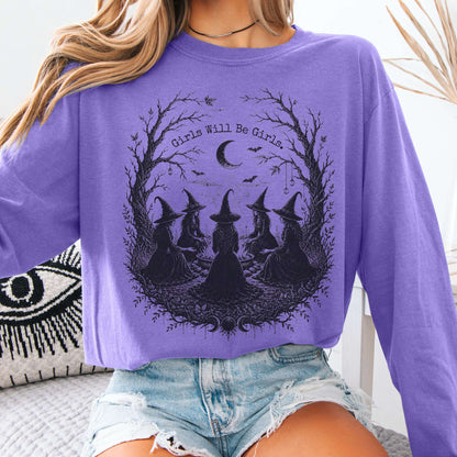 Girls Will Be Girls Halloween Long Sleeve