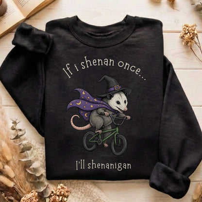 If I Shenan Once I'll Shenanigan Mischief and Magic Sweatshirt