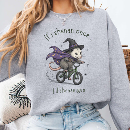 If I Shenan Once I'll Shenanigan Mischief and Magic Sweatshirt