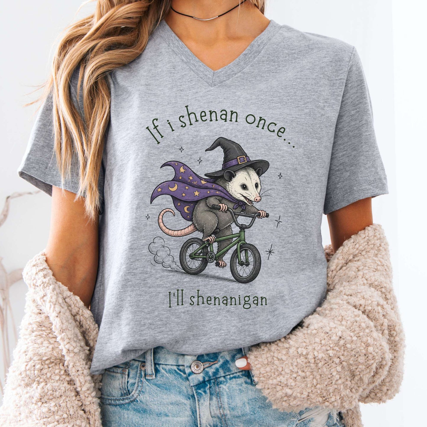 If I Shenan Once I'll Shenanigan Mischief and Magic V-Neck