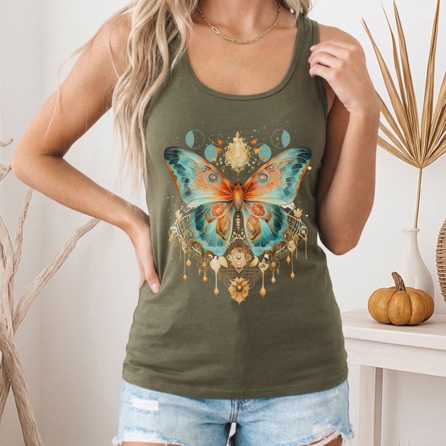 Tank Top Mystical & Whimsical Butterfly Women's Racerback Tank Top The Mystic Eden
