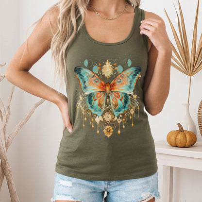 Tank Top Mystical & Whimsical Butterfly Women's Racerback Tank Top The Mystic Eden