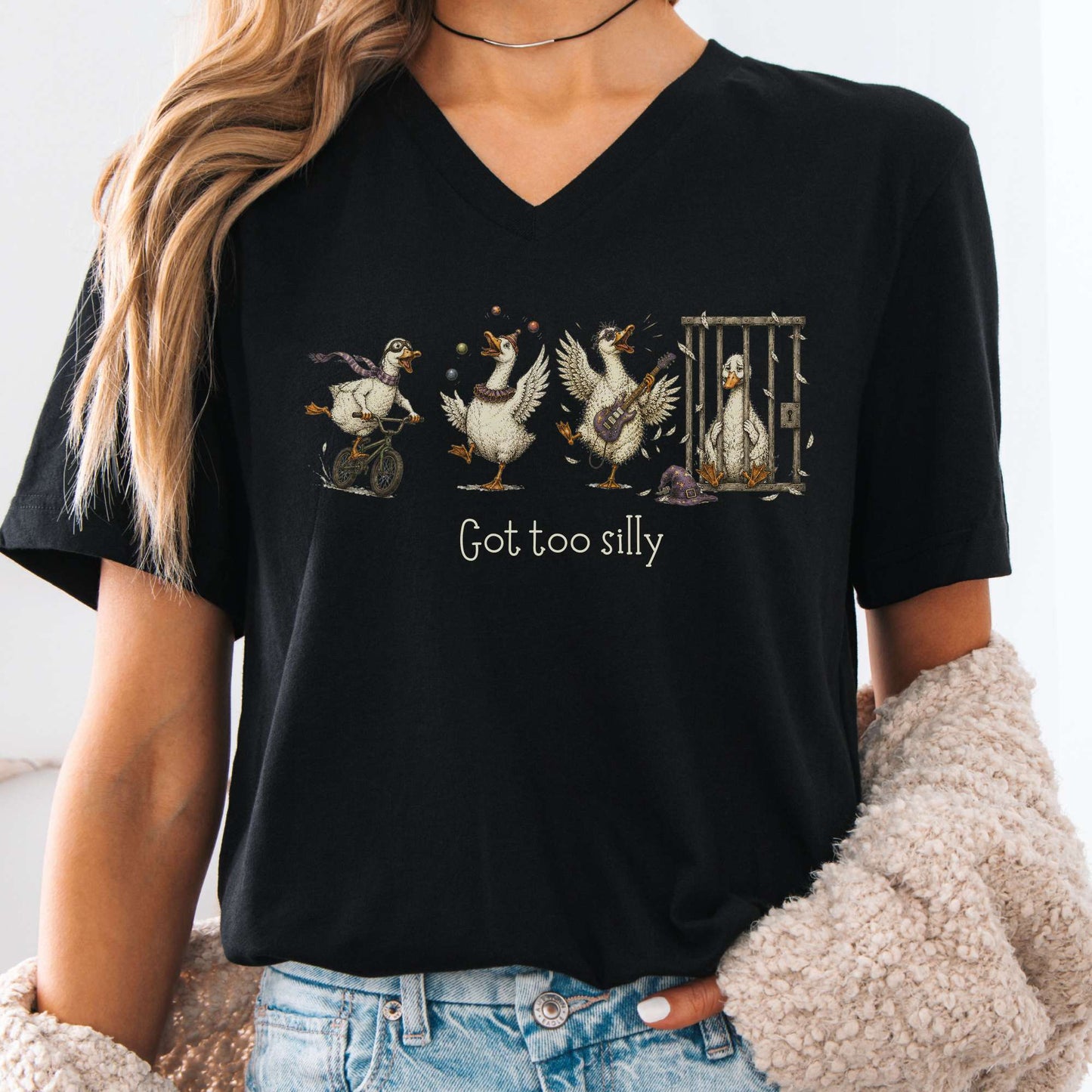 Got Too Silly Goose V-Neck