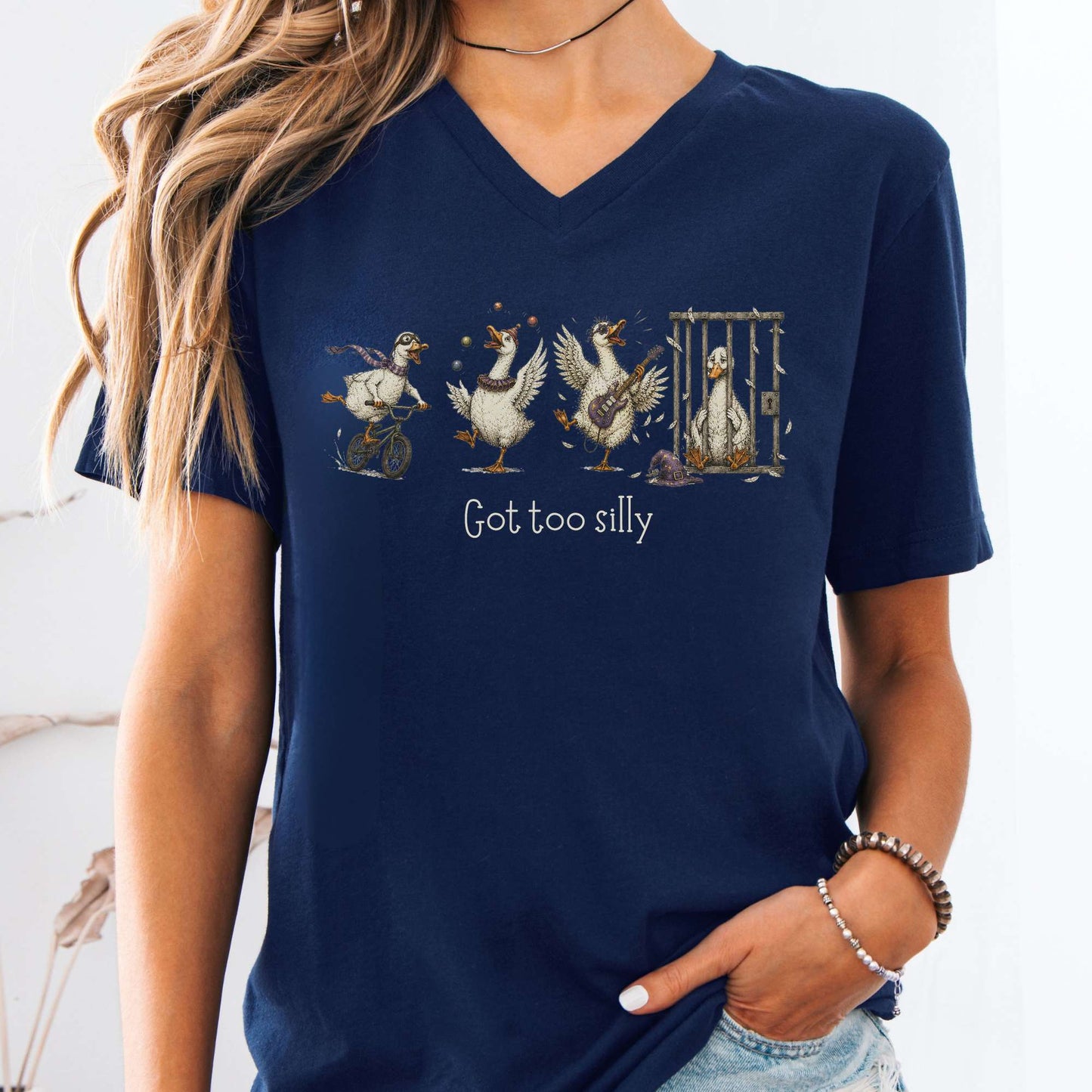 Got Too Silly Goose V-Neck