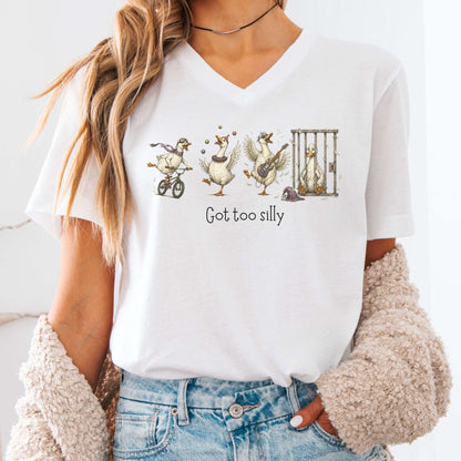 Got Too Silly Goose V-Neck