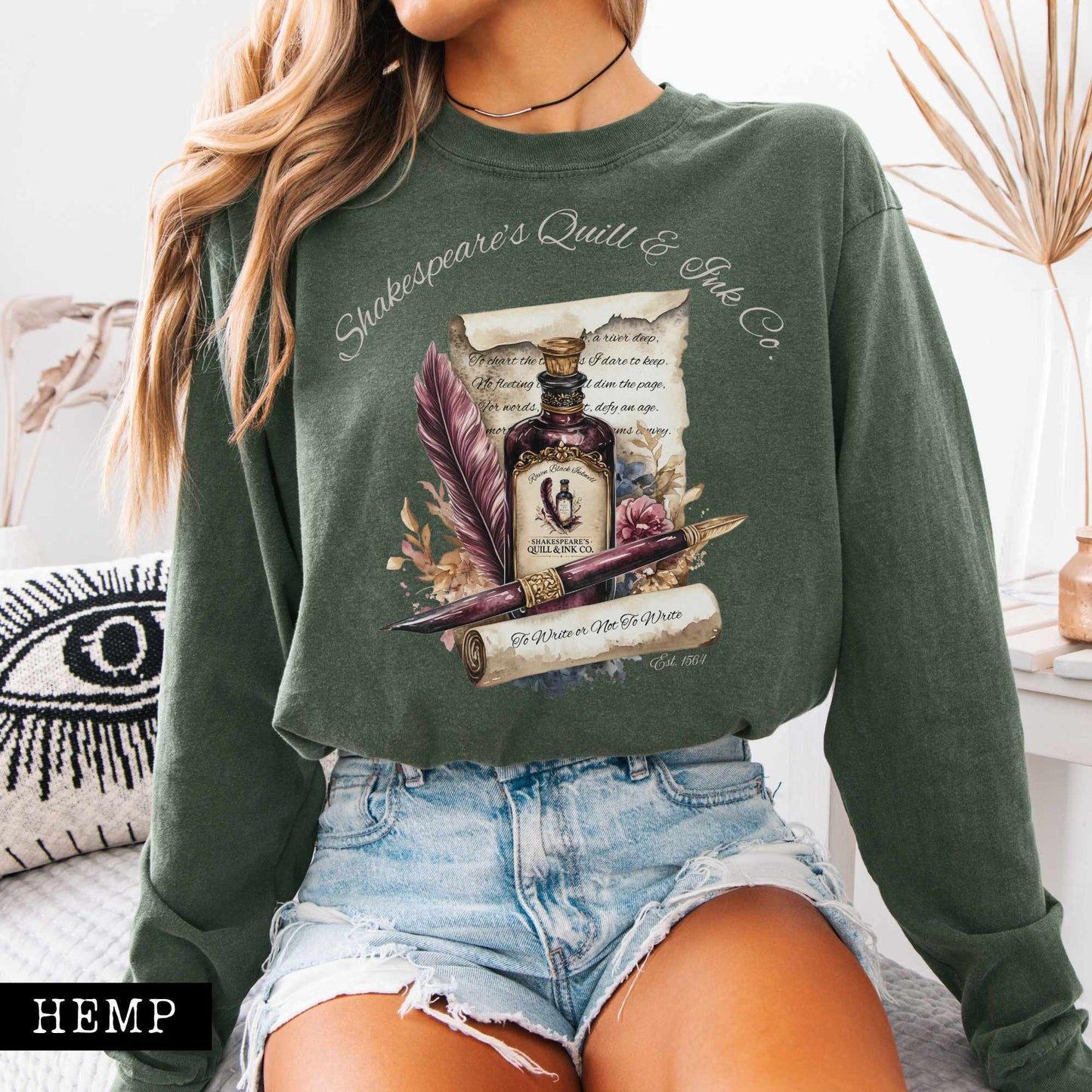 Shakespeare's Quill & Ink Co. Long Sleeved Shirt