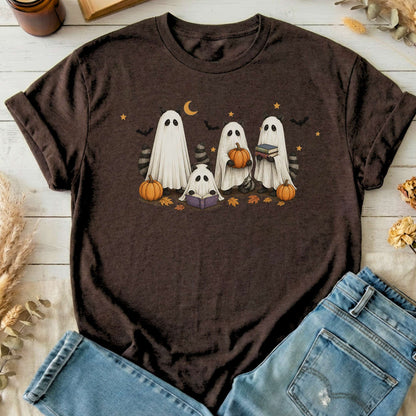 Mischievous Raccoon Ghosts Halloween T-Shirt
