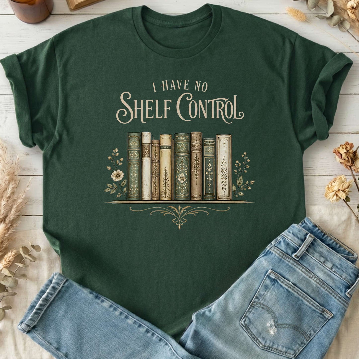 I Have No Shelf Control Bookish T-Shirt