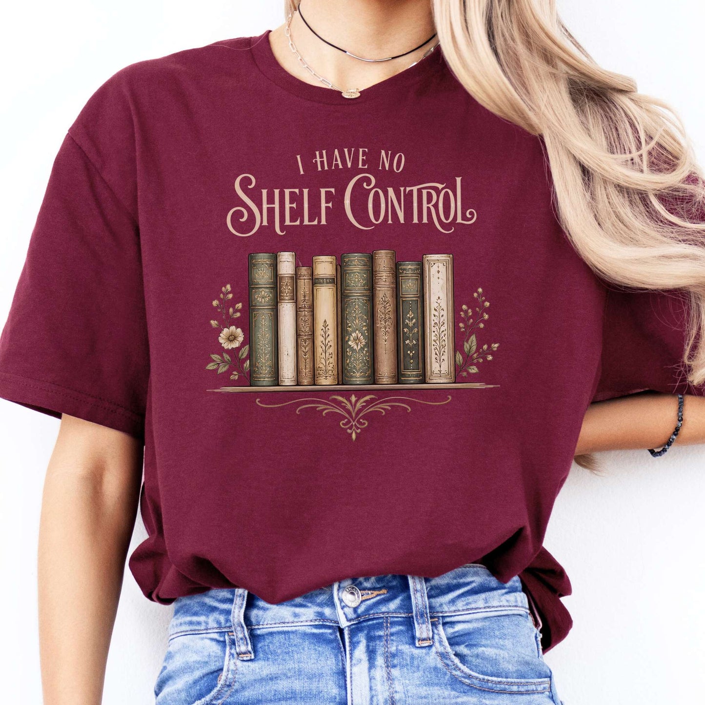 I Have No Shelf Control Bookish T-Shirt