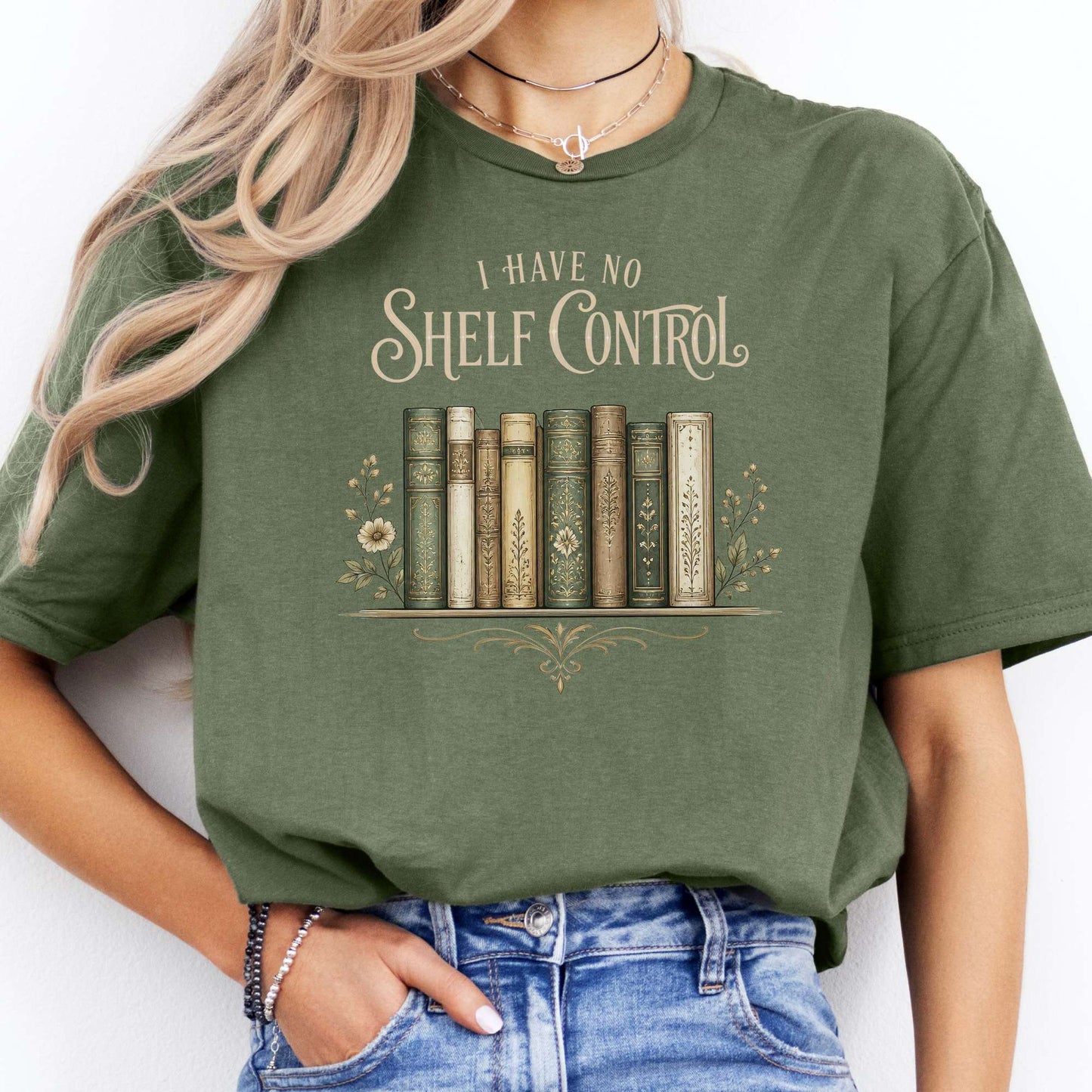 I Have No Shelf Control Bookish T-Shirt