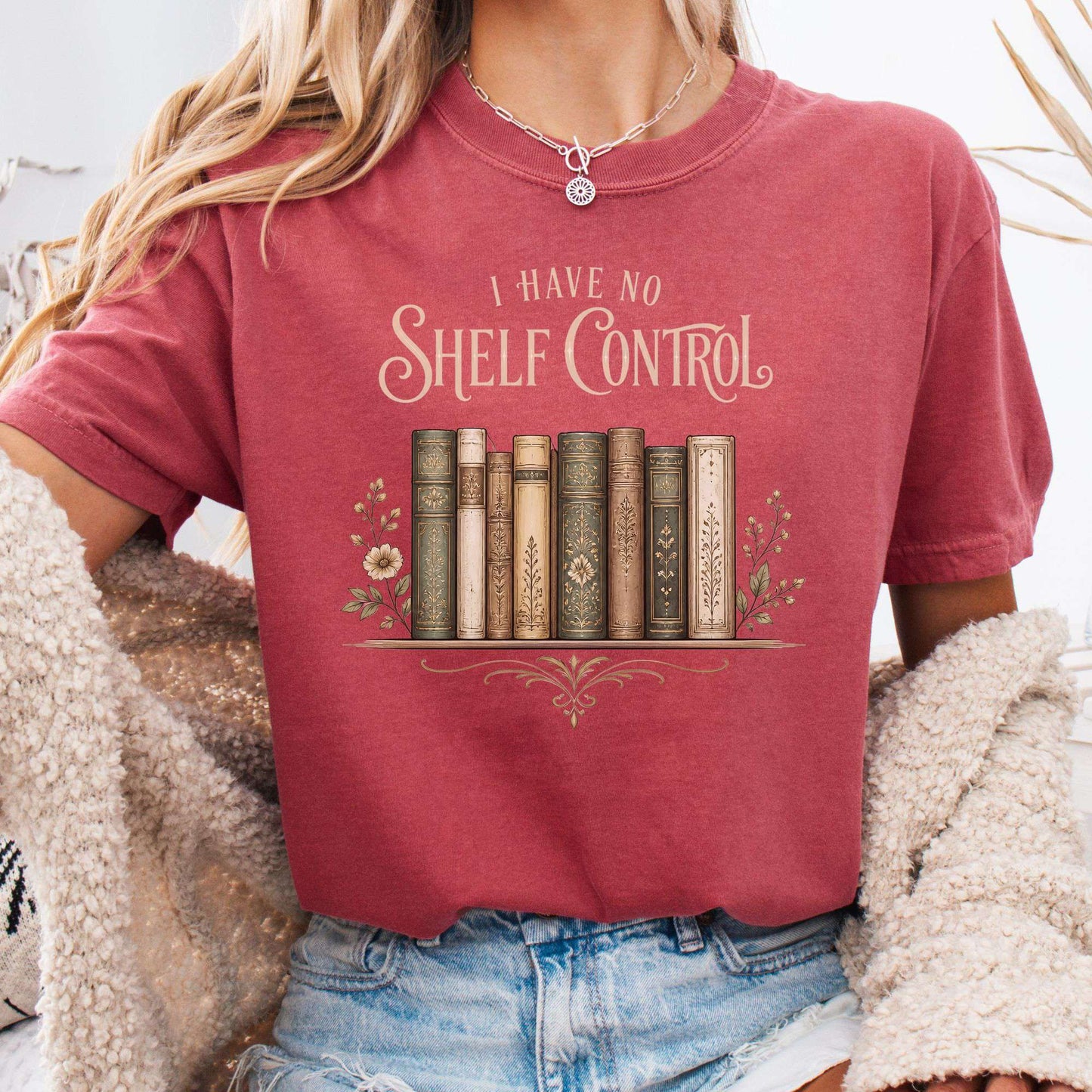 I Have No Shelf Control Bookish T-Shirt