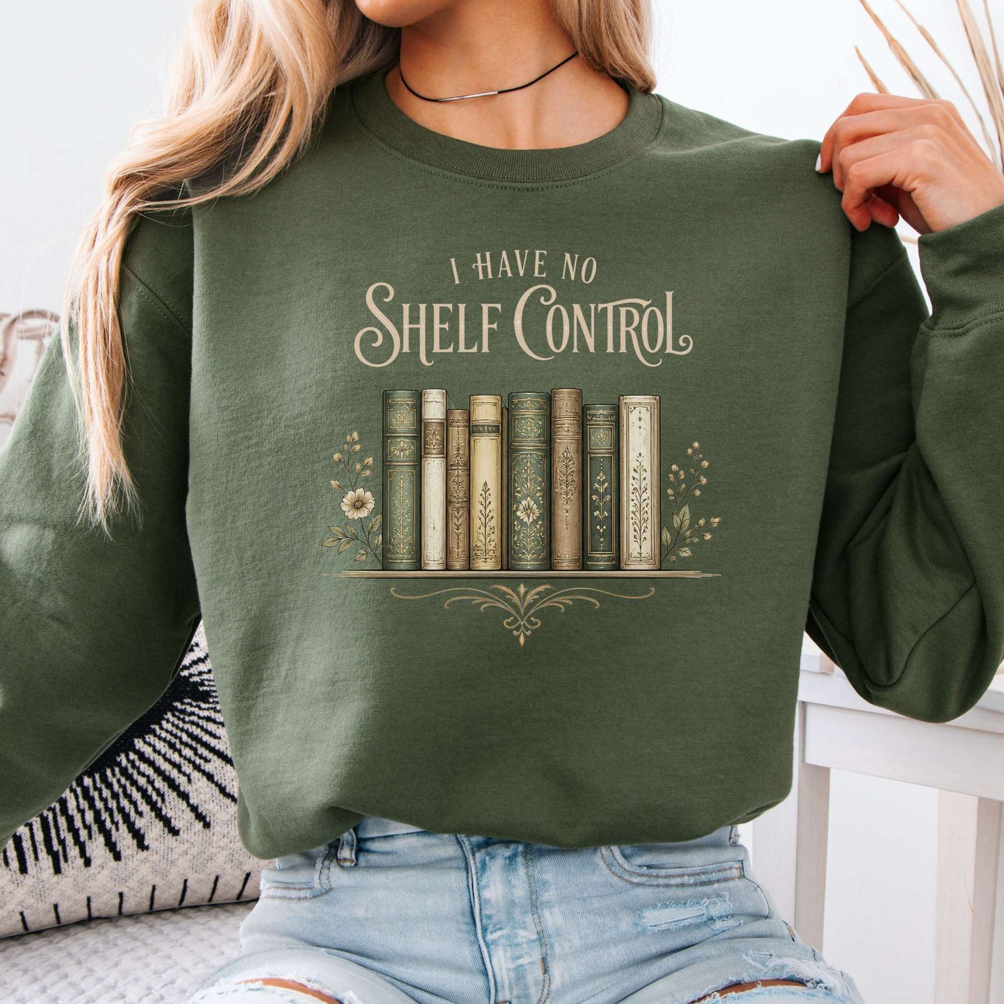 I Have No Shelf Control Bookish Sweatshirt