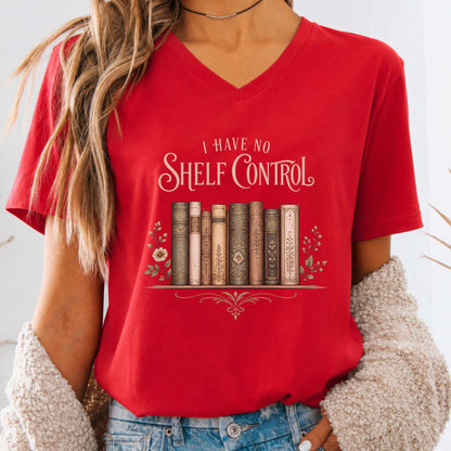 I Have No Shelf Control Bookish V-Neck