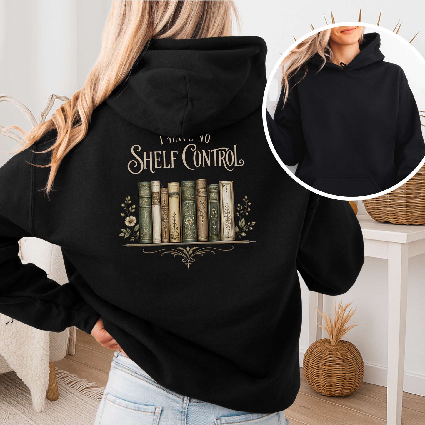 I Have No Shelf Control Bookish Hoodie