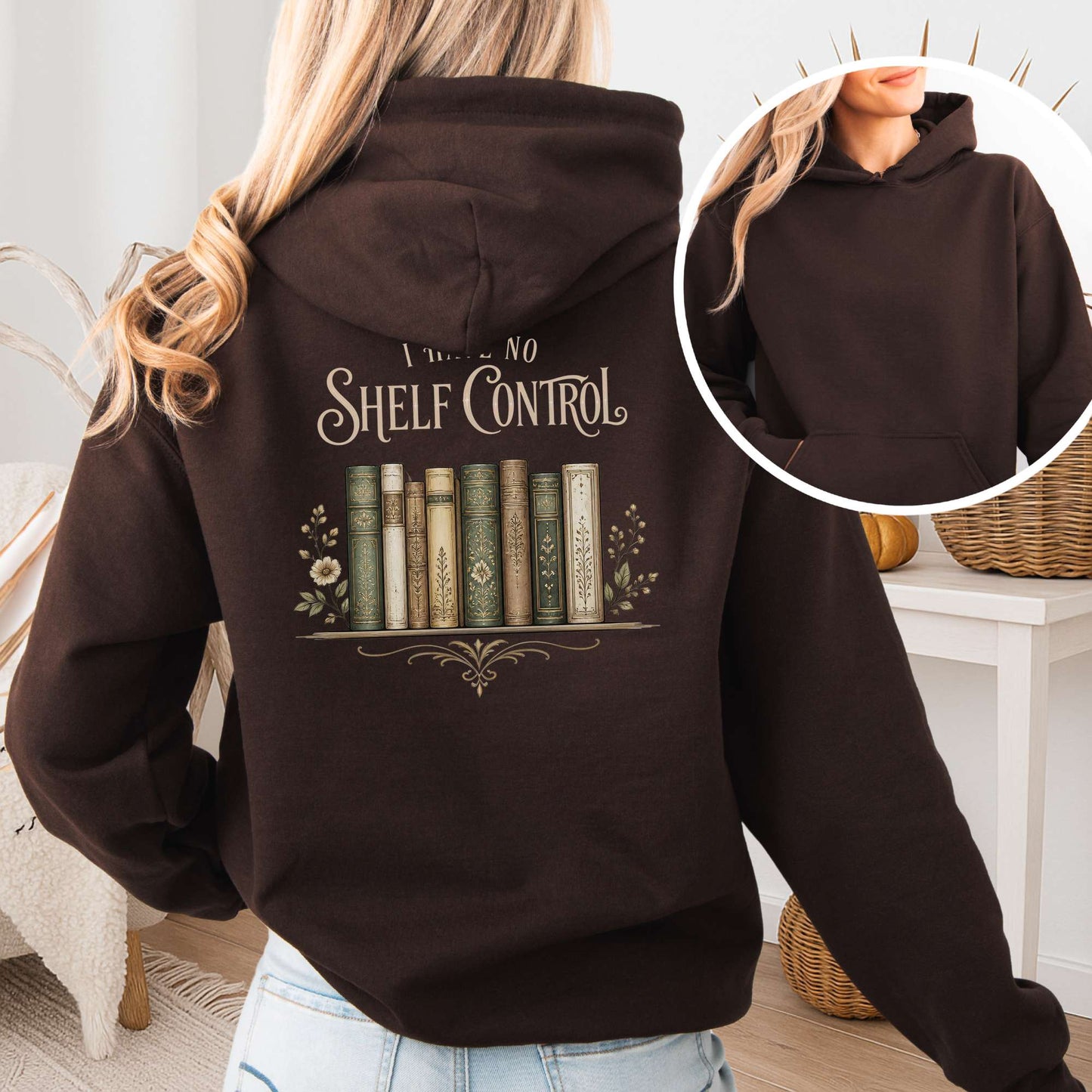 I Have No Shelf Control Bookish Hoodie