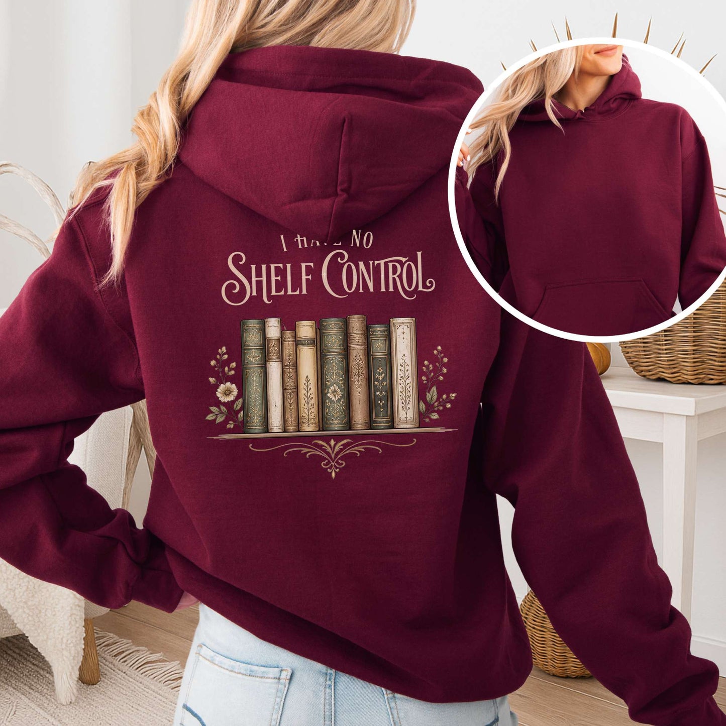 I Have No Shelf Control Bookish Hoodie