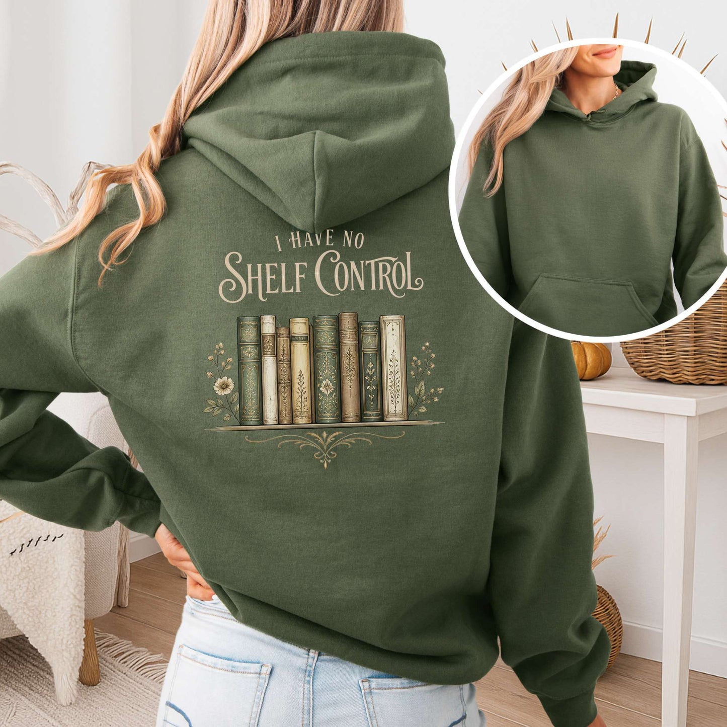 I Have No Shelf Control Bookish Hoodie