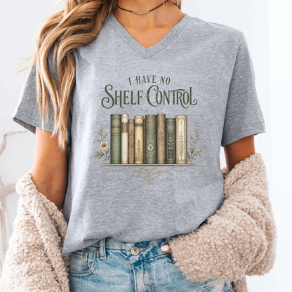 I Have No Shelf Control Bookish V-Neck