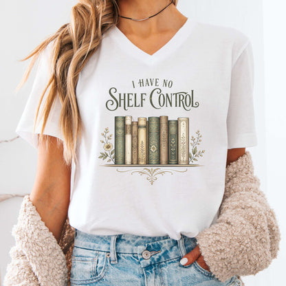 I Have No Shelf Control Bookish V-Neck