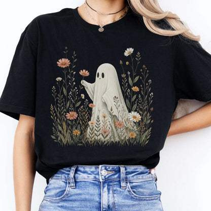Wildflower Ghost Halloween T-Shirt