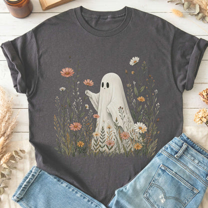 Wildflower Ghost Halloween T-Shirt