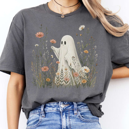 Wildflower Ghost Halloween T-Shirt