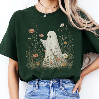 Wildflower Ghost Halloween T-Shirt