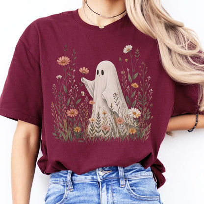 Wildflower Ghost Halloween T-Shirt