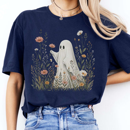 Wildflower Ghost Halloween T-Shirt