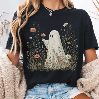 Wildflower Ghost Halloween T-Shirt