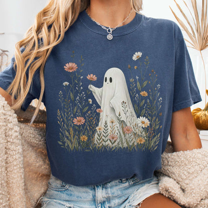 Wildflower Ghost Halloween T-Shirt