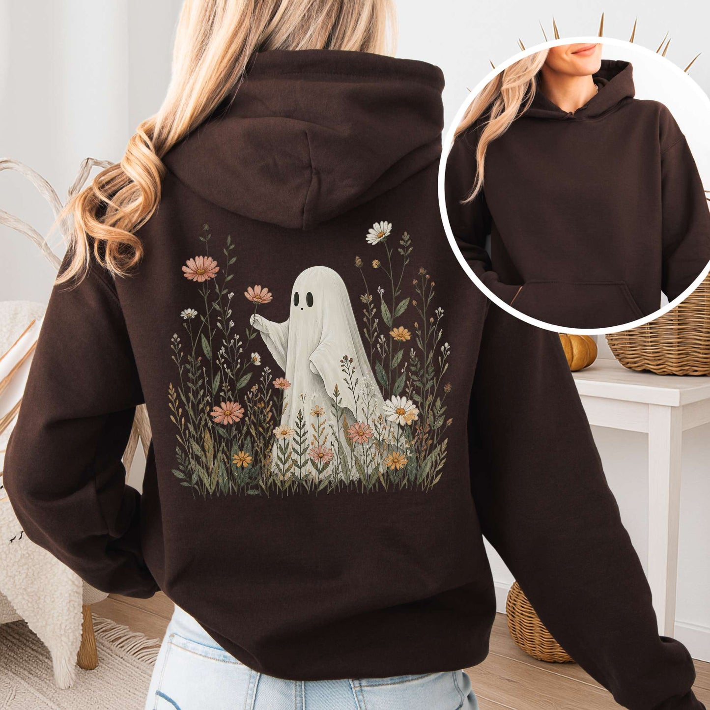 Wildflower Ghost Halloween Hoodie