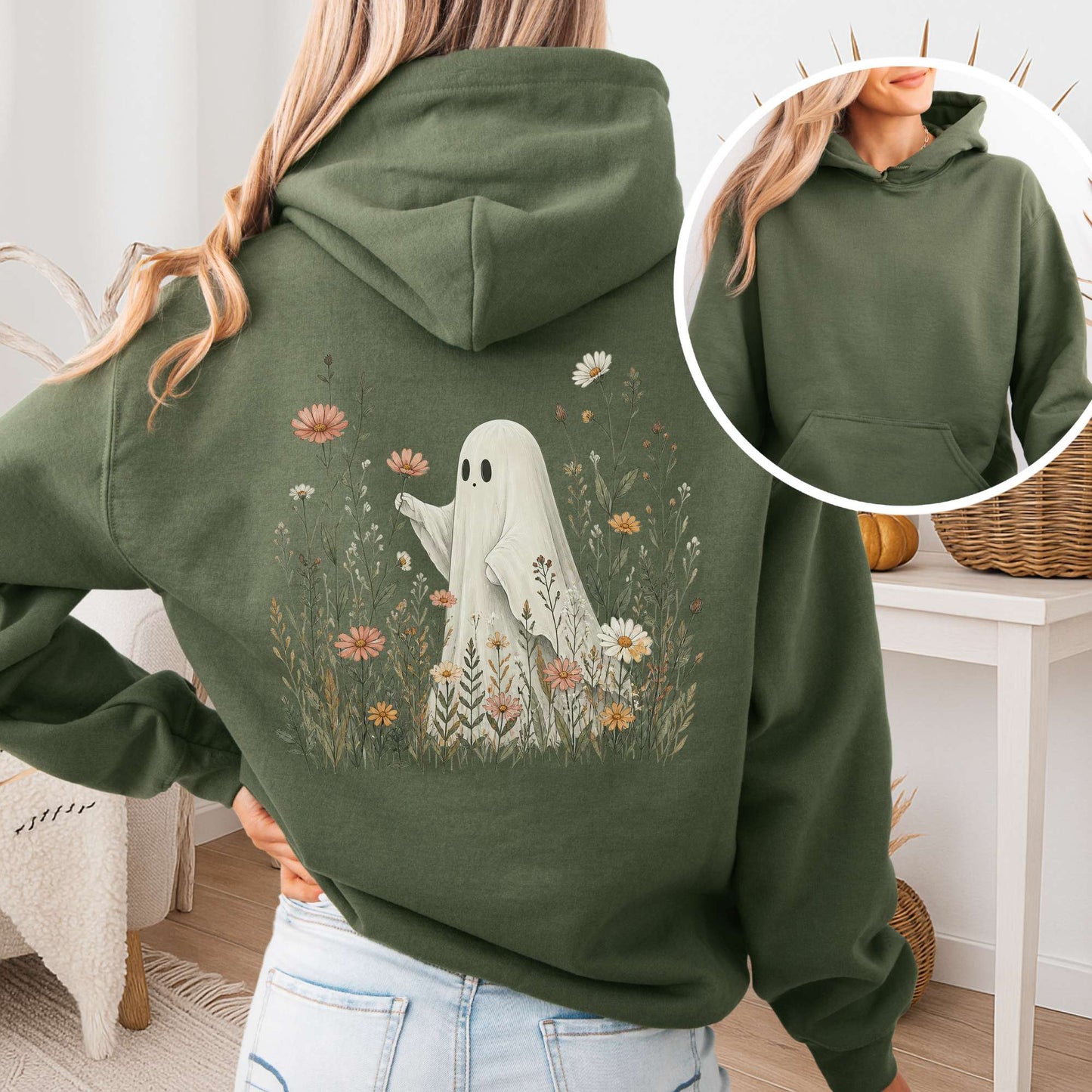 Wildflower Ghost Halloween Hoodie