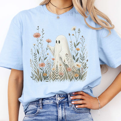 Wildflower Ghost Halloween T-Shirt