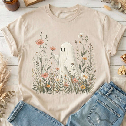 Wildflower Ghost Halloween T-Shirt