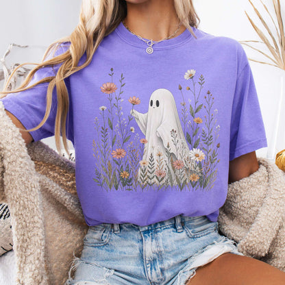 Wildflower Ghost Halloween T-Shirt