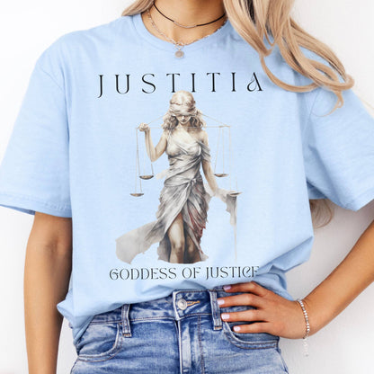 T-Shirt Justitia Goddess of Justice T-Shirt The Mystic Eden