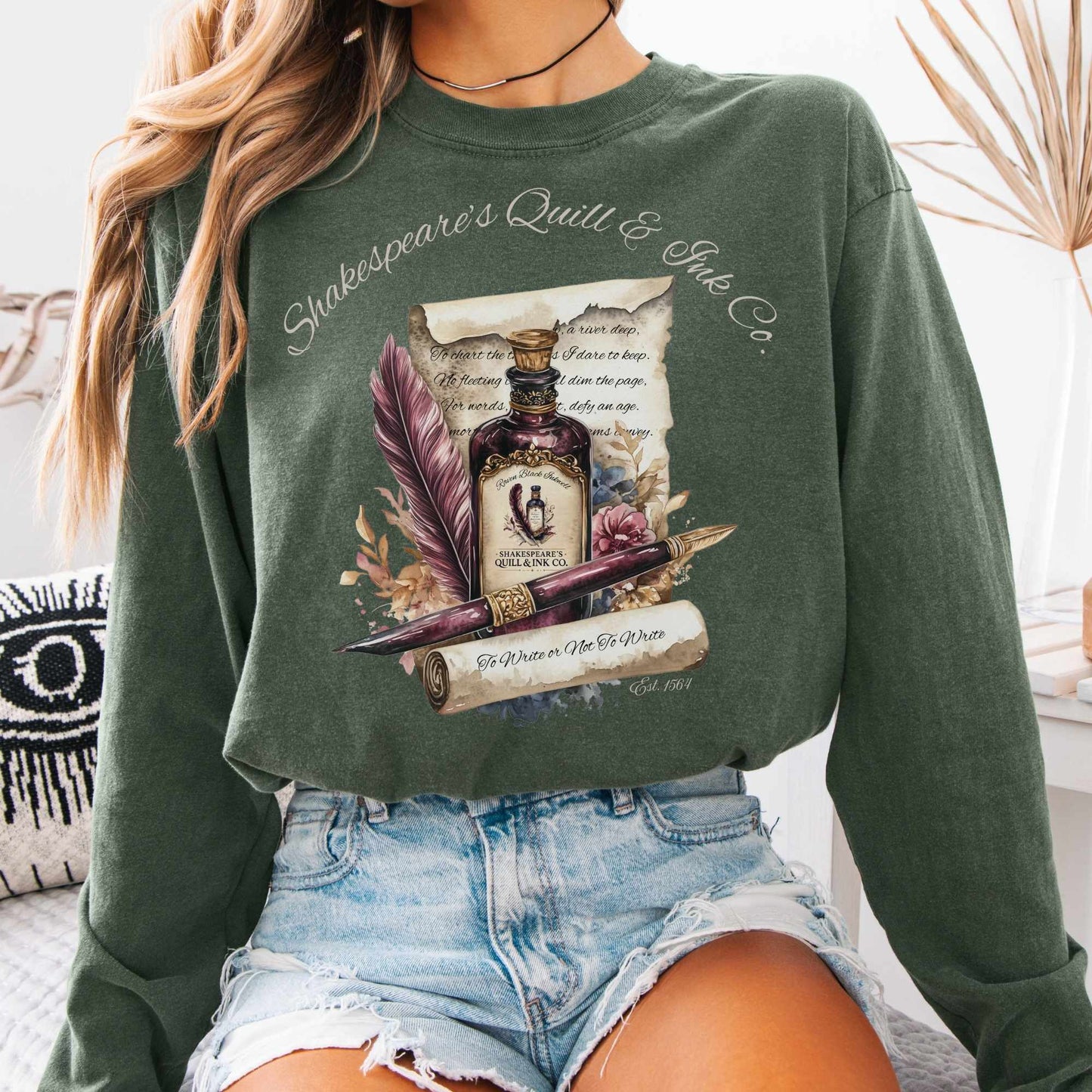 Shakespeare's Quill & Ink Co. Long Sleeved Shirt