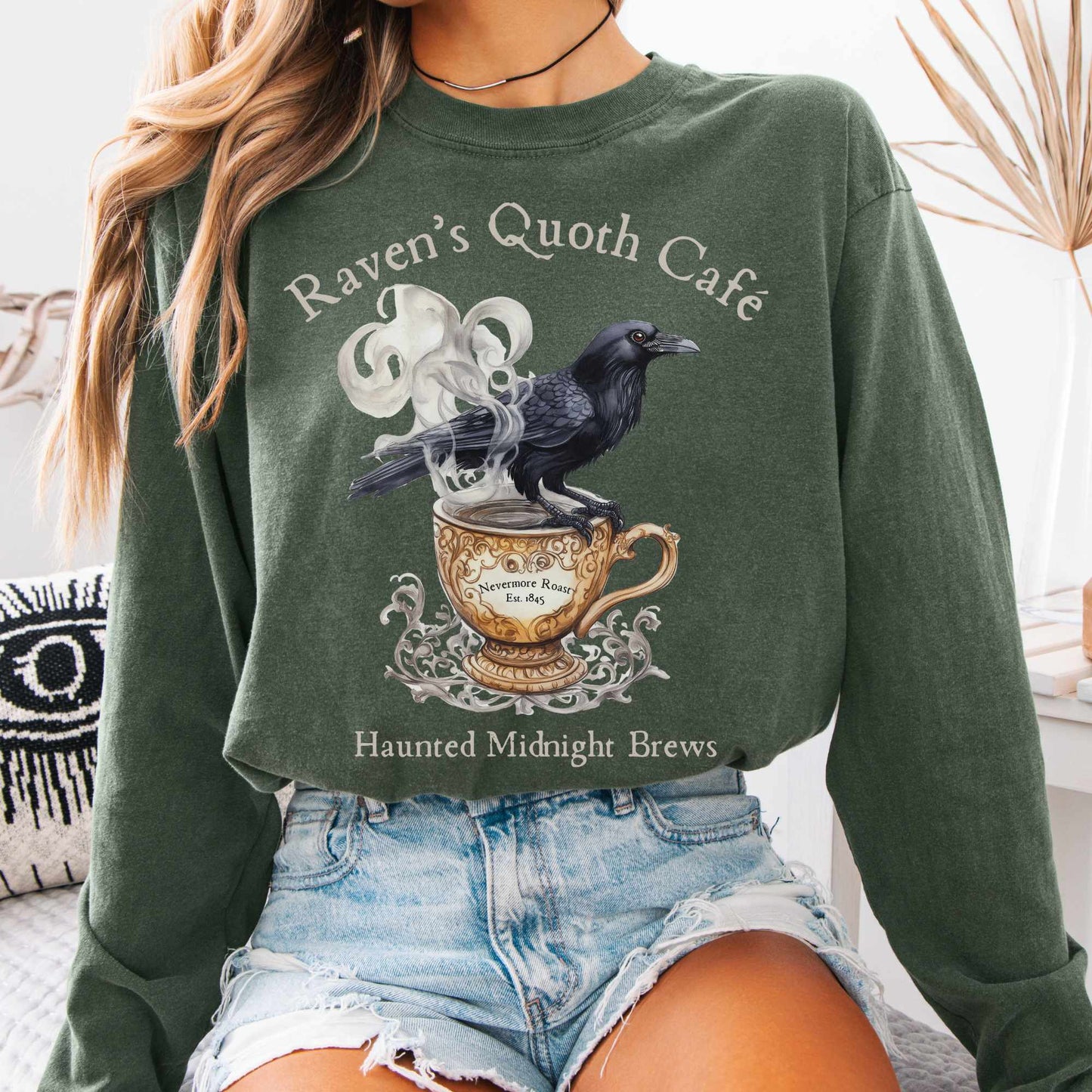 Raven's Quoth Cafe Long Sleeved Shirt