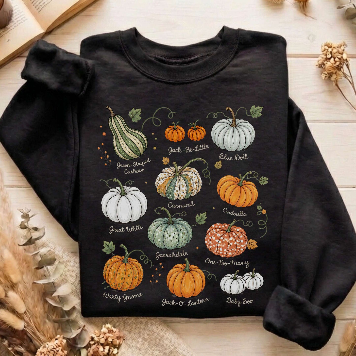 Pumpkin Varieties Halloween Sweatshirt