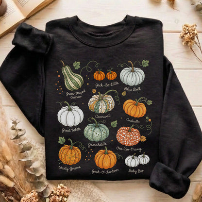 Pumpkin Varieties Halloween Sweatshirt