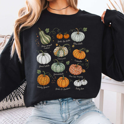 Pumpkin Varieties Halloween Sweatshirt