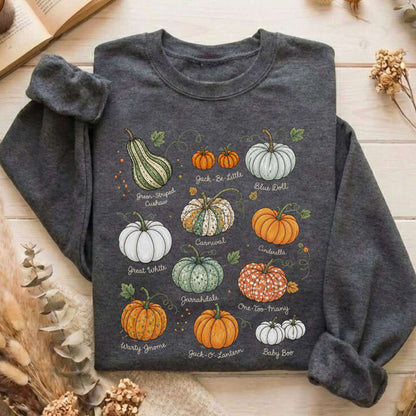 Pumpkin Varieties Halloween Sweatshirt