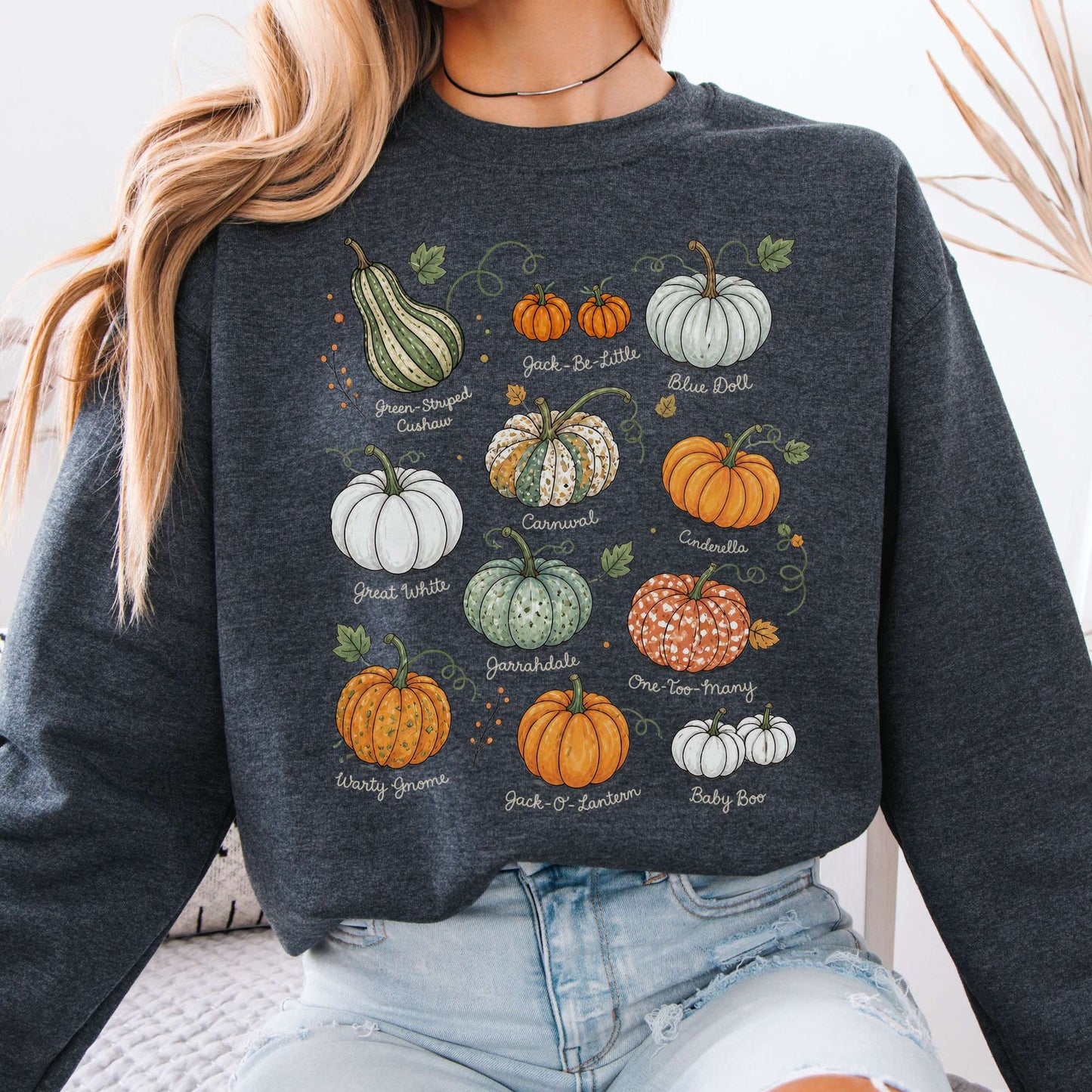 Pumpkin Varieties Halloween Sweatshirt