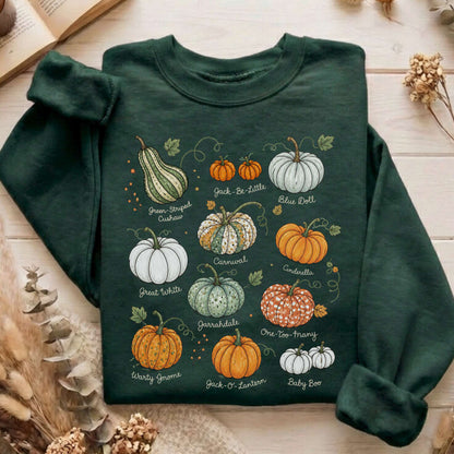 Pumpkin Varieties Halloween Sweatshirt