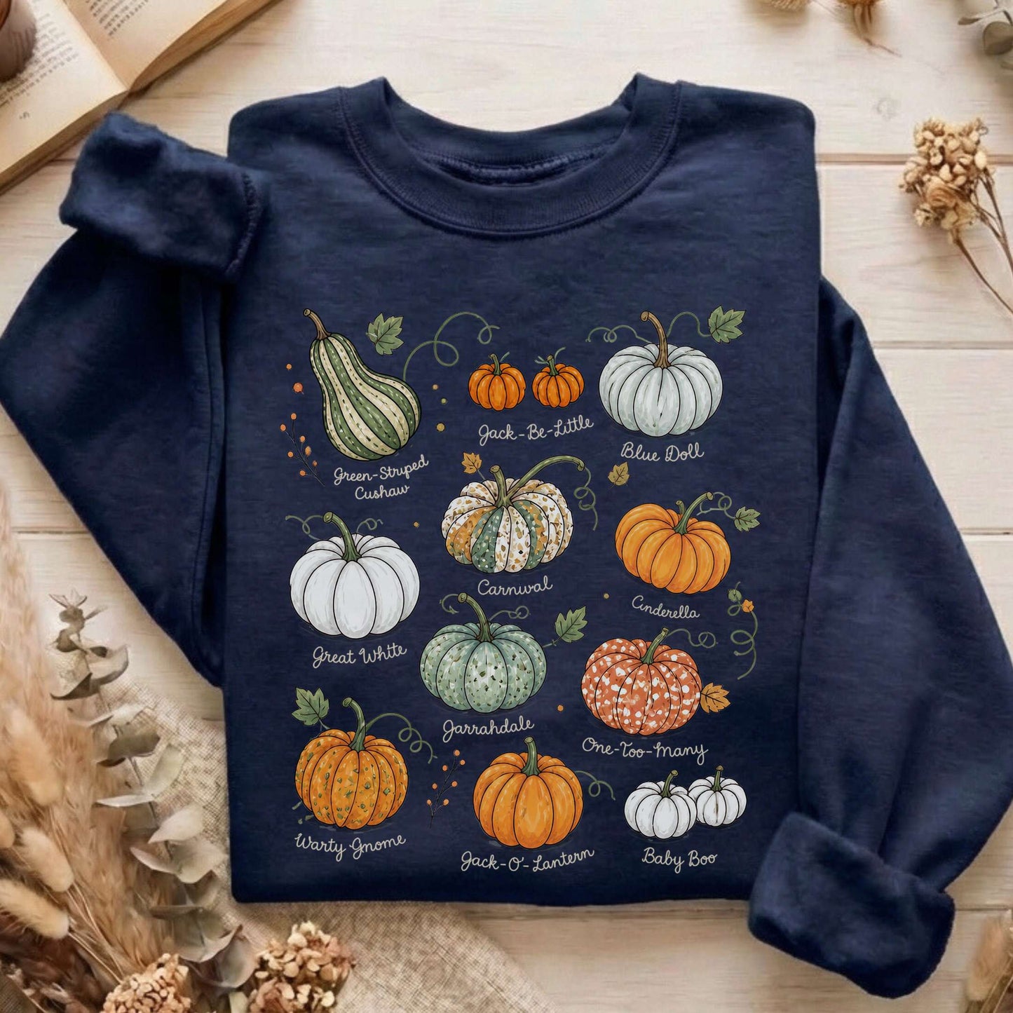 Pumpkin Varieties Halloween Sweatshirt