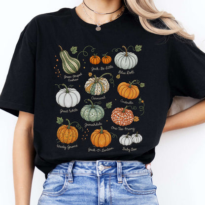 Pumpkin Varieties Halloween T-Shirt