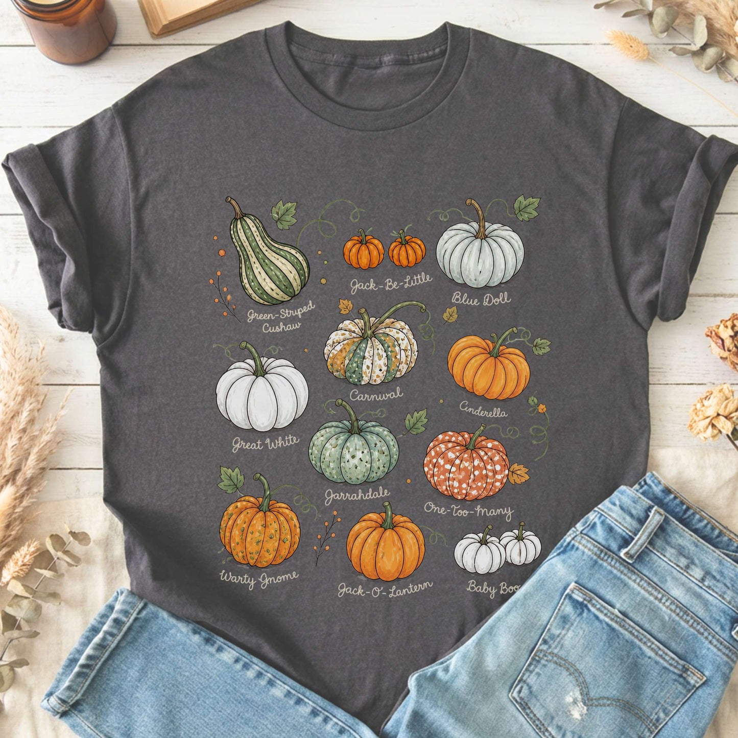 Pumpkin Varieties Halloween T-Shirt